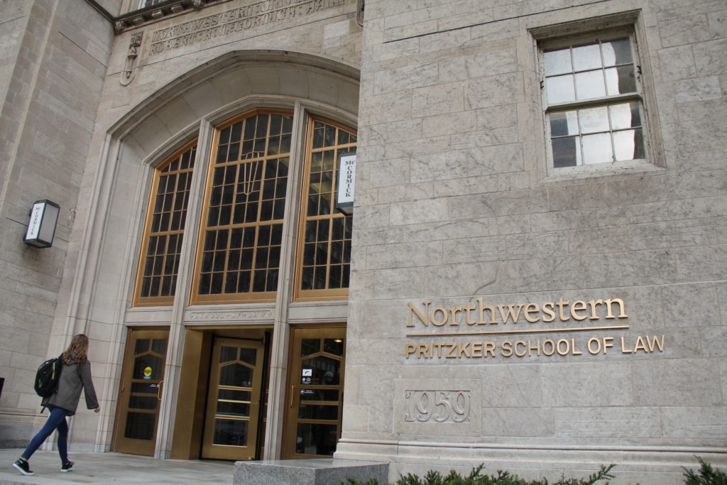 Exterior shot of McCormick Hall at Northwestern Pritzker School of Law